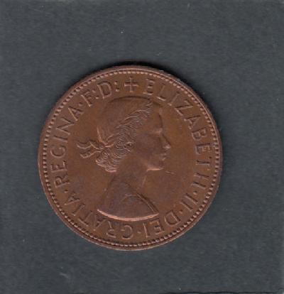 Beschrijving: 1 Penny ELIZABETH II  